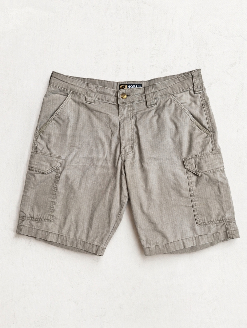 Noble Outfitters Ripstop Cargo Shorts Men’s 34 Beige Utility Hiking
